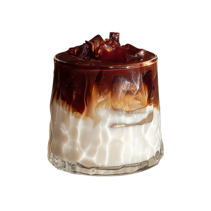 Iced Latte Candle | Rotating Whiskey Glass