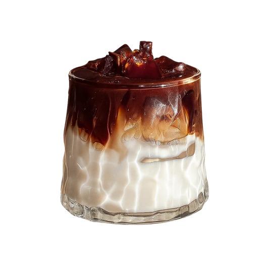 Iced Latte Candle | Rotating Whiskey Glass
